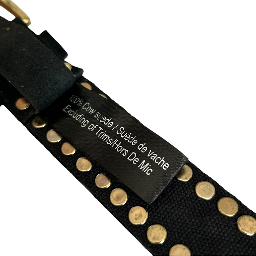 Free People Black Studded Suede Belt - Picture 3 of 10